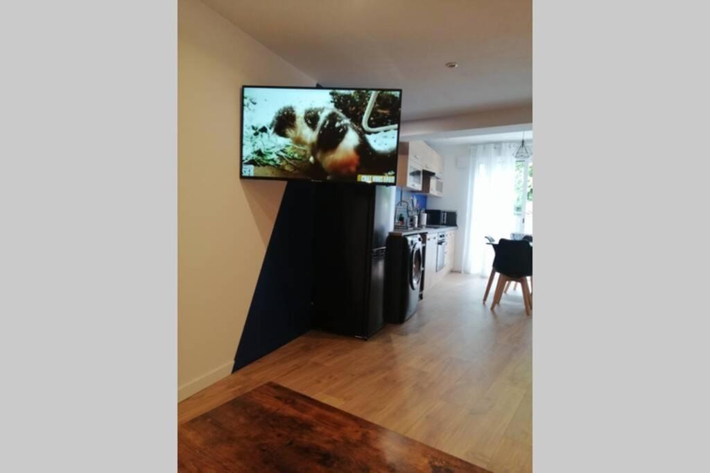 Charmant Appartement Avec Terrasse Pont-de-l'Isere Luaran gambar